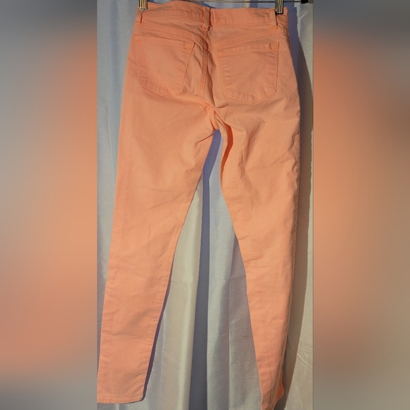 * J BRAND neon coral colour mid rise skinny legs Final Discount - Picture 3 of 8